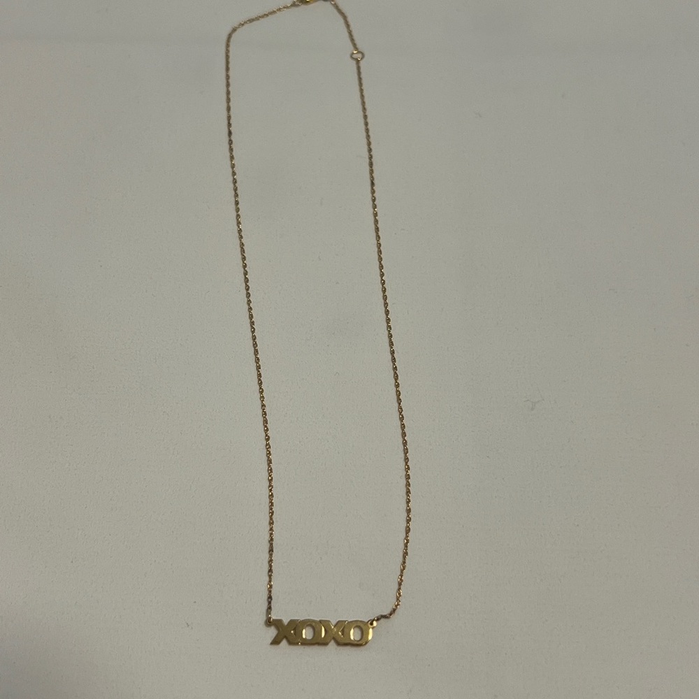 Gold XOXO Necklace